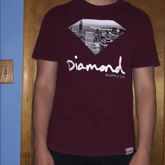 Diamond Supply Co. Other - Men’s Diamond Dark Red T-shirt